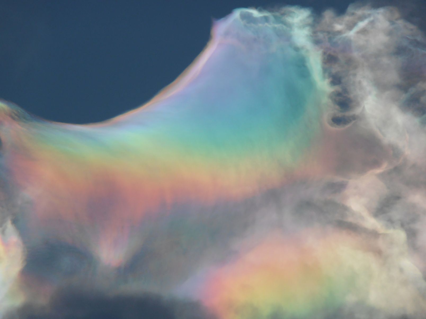 Iridescent clouds